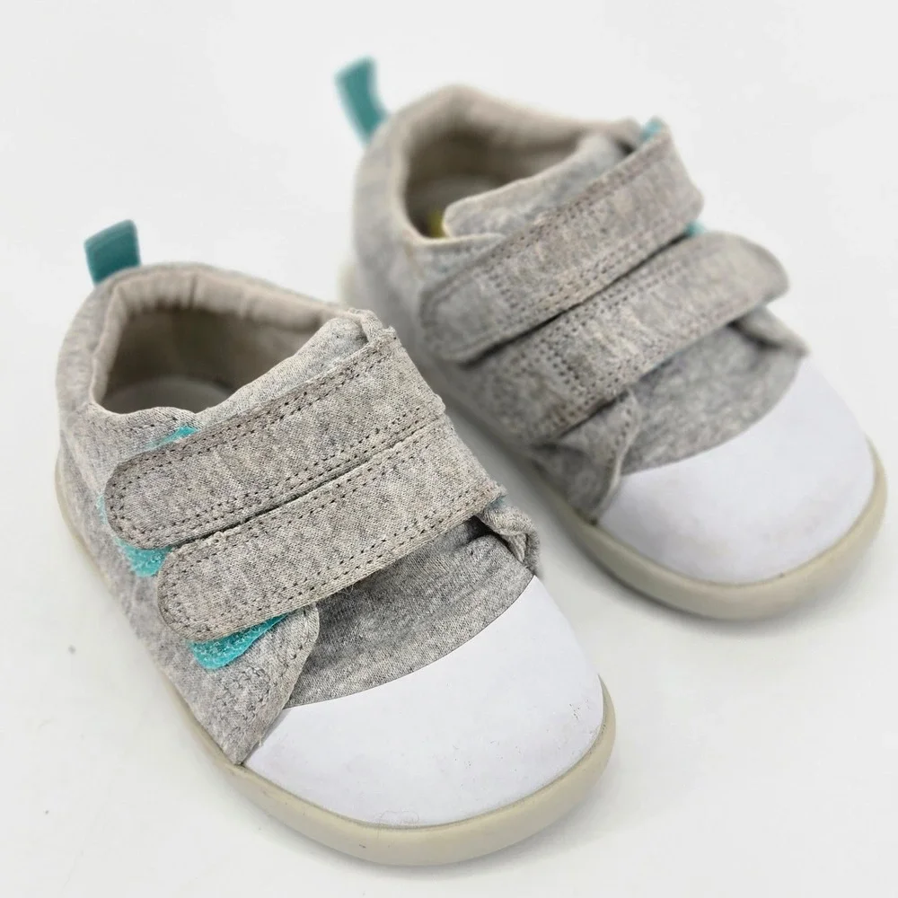 Ten Little Everyday Original Heather Grey Knit Toddler Barefoot Shoes Size 5.5